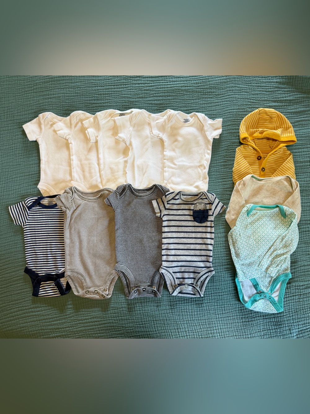 Gender Neutral Cotton Newborn Onesie Bundle